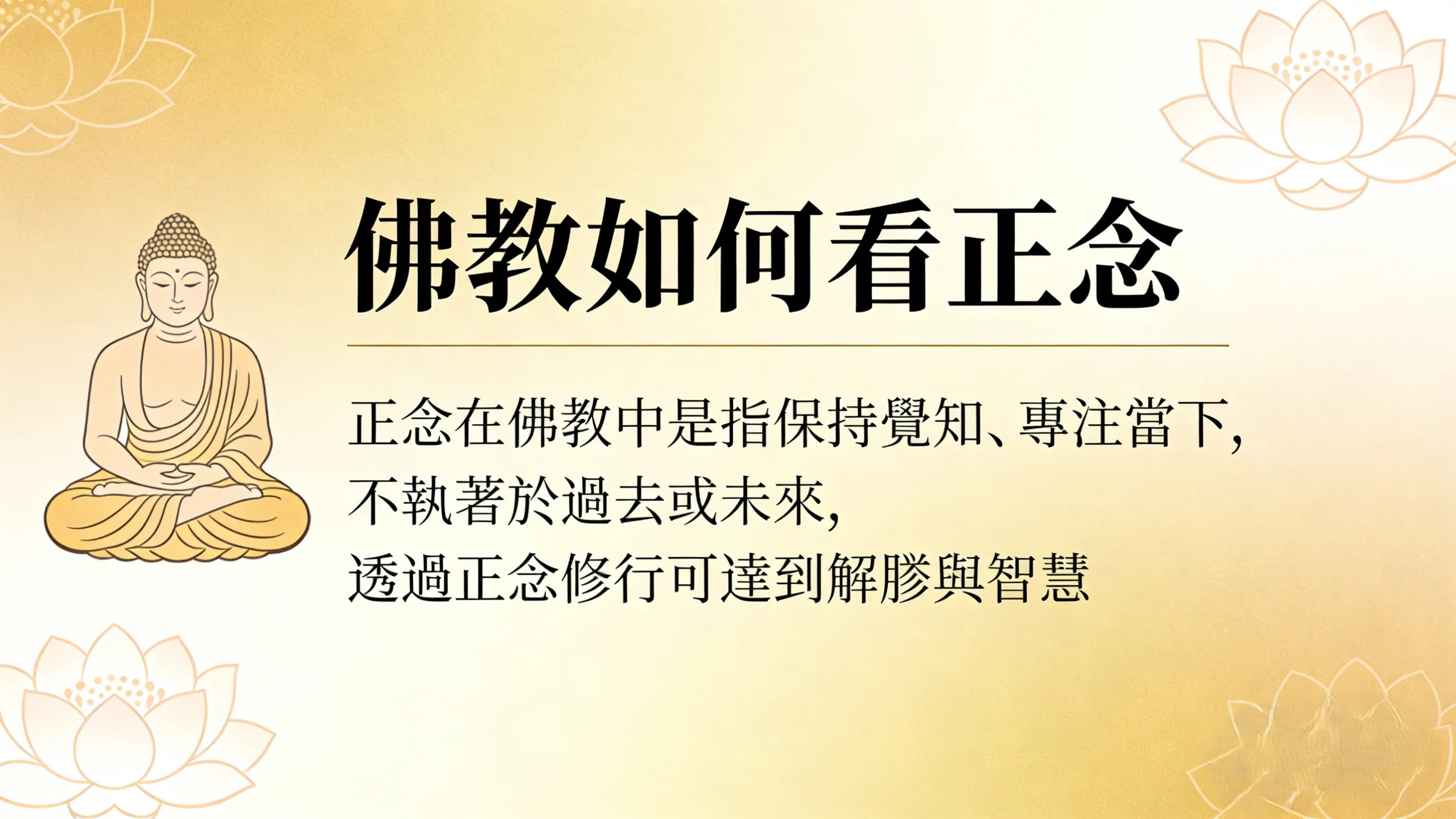 佛教如何看正念？