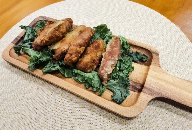 羽衣甘藍伴香酥素雞翼